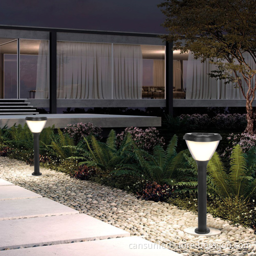 Outdoor Waterproof Solar Pillar Light for Garden and Deck Decoration